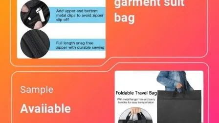 Wholesale Non Woven Customized Transparent Window Clothing Large Storage of Dresses Shirts Coats Packing Dustproof Cover Suit Garment Bag